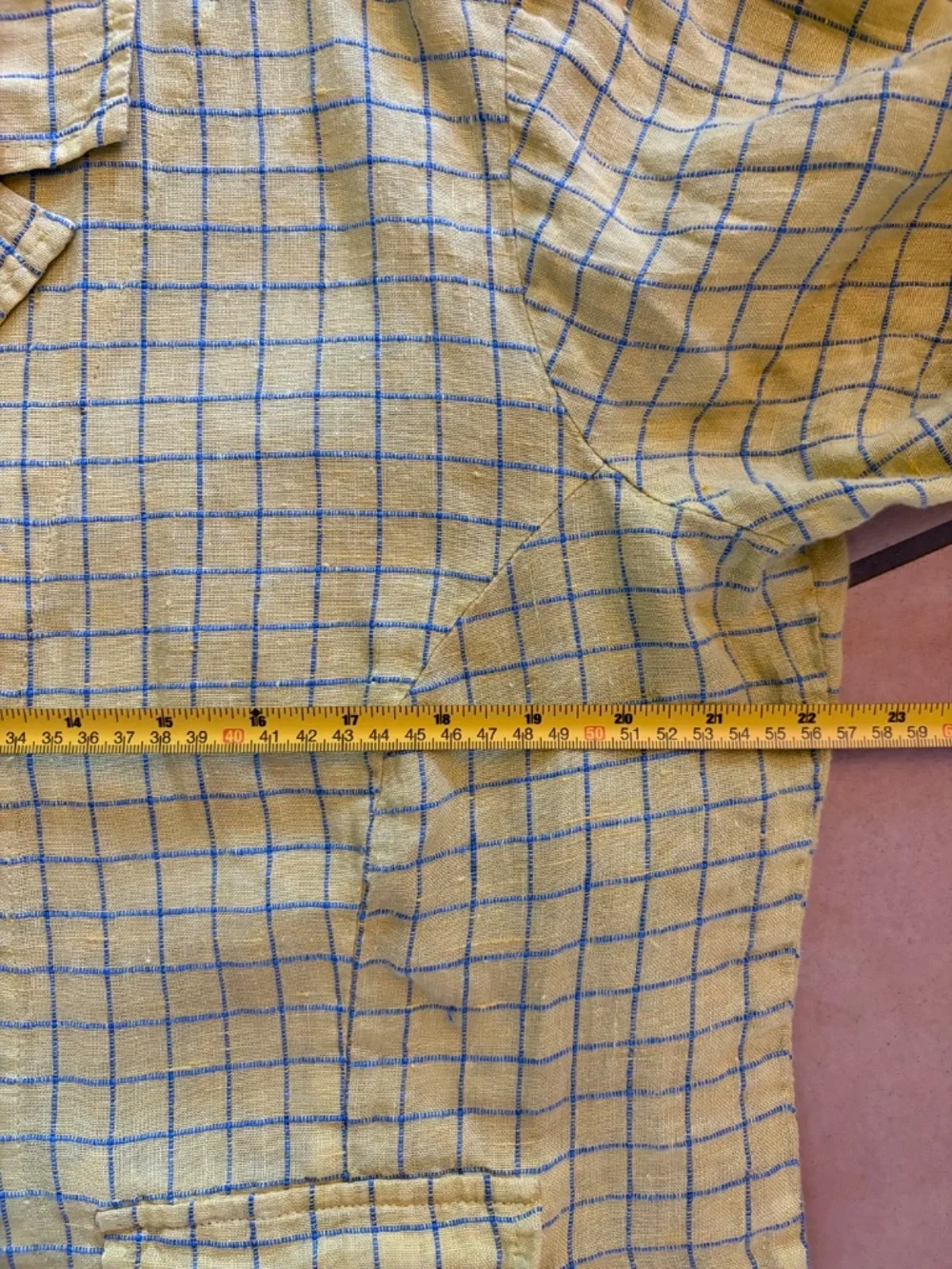 FLAX 100% Linen Plaid Jacket Size M Lagenlook